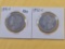 Two Better Date Morgan Silver Dollars