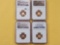 Four NGC Graded Lincoln Shield Cents in Proof 69 Ultra Cameo