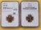 Two NGC Graded Wheat Cents in Proof 67 Red