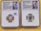 Two NGC Graded Proof Jefferson Silver Dimes