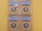 Four PCGS Graded Washington Silver Quarters in Proof 69