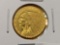 GOLD! Brilliant About Uncirculated 1925-D Indian Head $2.5 Dollar Gold