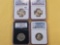 Four NGC Graded Presidential Dollars