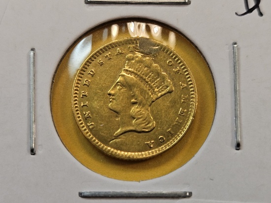 GOLD! Bright 1856 Dollar Gold Dollar