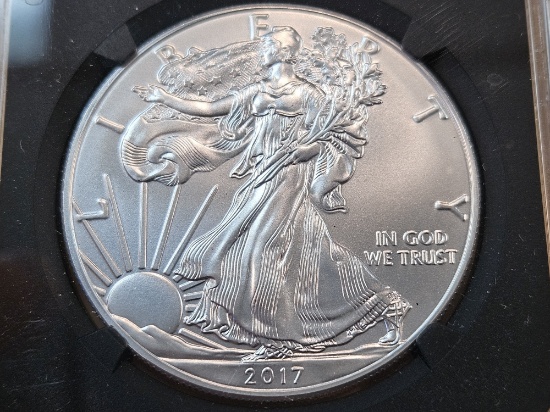 PERFECT! NGC 2017 American Silver Eagle in Mint State 70