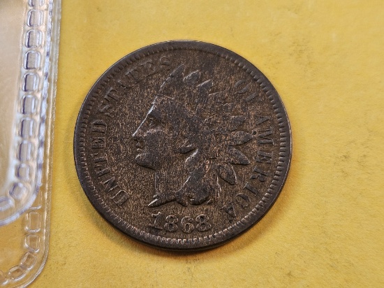 Semi Key 1868 Indian Head Cent