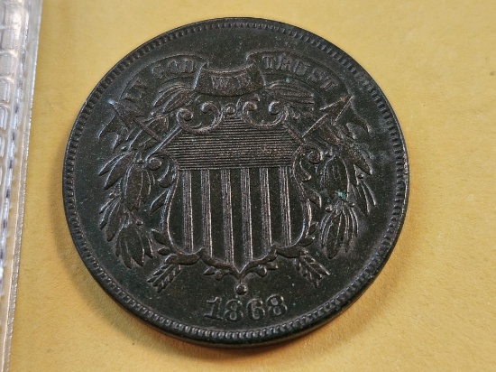 1868 Two Cent Piece