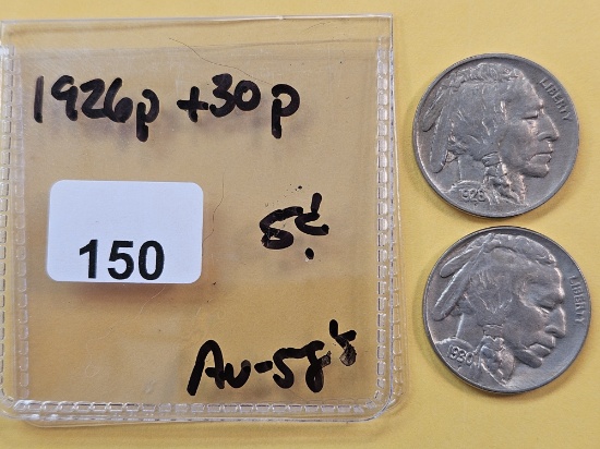 1926 and 1930 Buffalo Nickels