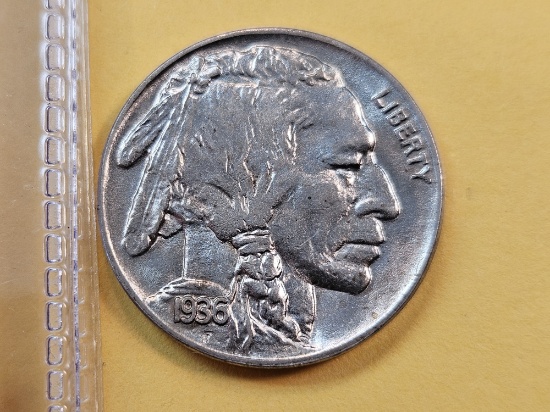 1936 Buffalo Nickel in GEM Brilliant Uncirculated