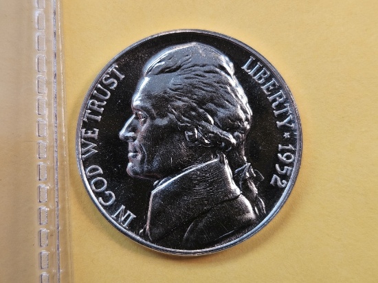 GEM Proof 1952 Jefferson Nickel