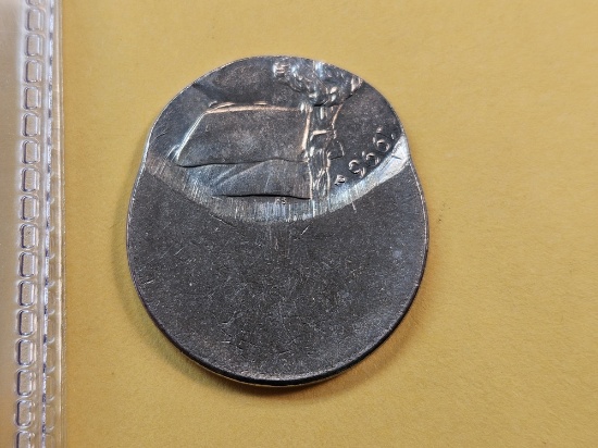 ERROR! 1996 Jefferson Nickel off Center Strike