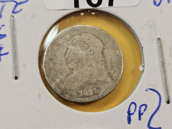 1835 Capped Bust Silver Half Dime