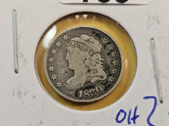 1830 Capped Bust Silver Half Dime