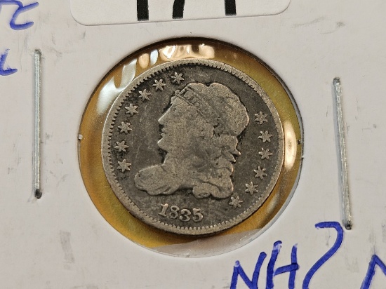1835 Capped Bust Silver Half Dime