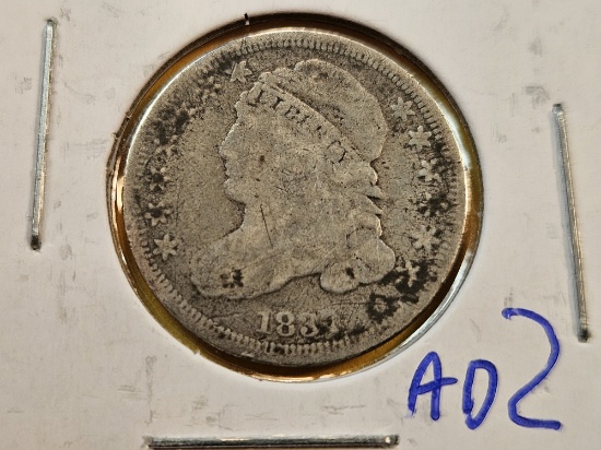 1837 Capped Bust Silver Dime