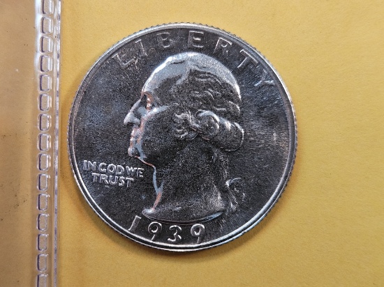 1939 GEM Proof Washington Silver Quarter