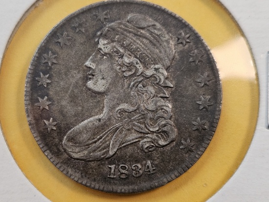 1834 Capped Bust Silver Half Dollar