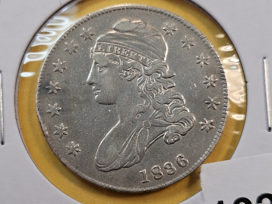 1836 Capped Bust Silver Half Dollar
