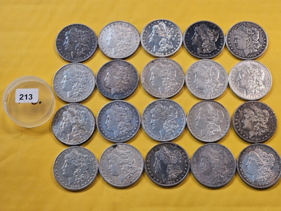 ** FULL ROLL ** Twenty Morgan Silver Dollars