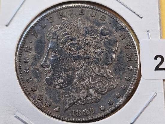 Better Date 1889-S Morgan Silver Dollar