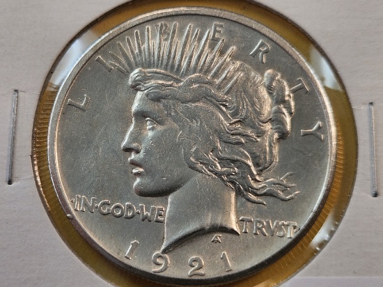 ** KEY DATE ** 1921 Peace Silver Dollar