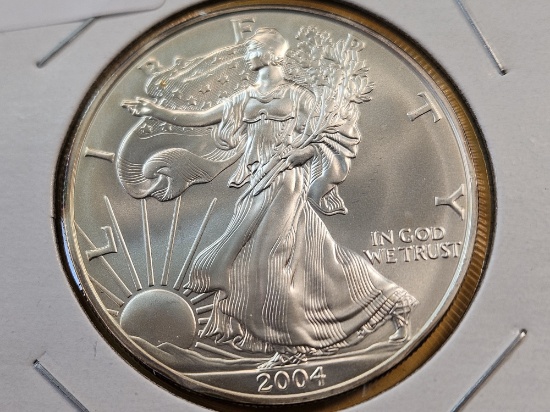GEM Brilliant Uncirculated 2004 American Silver Eagle