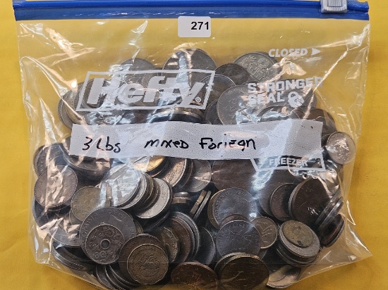 Three Pounds Mixed Foreign Coins