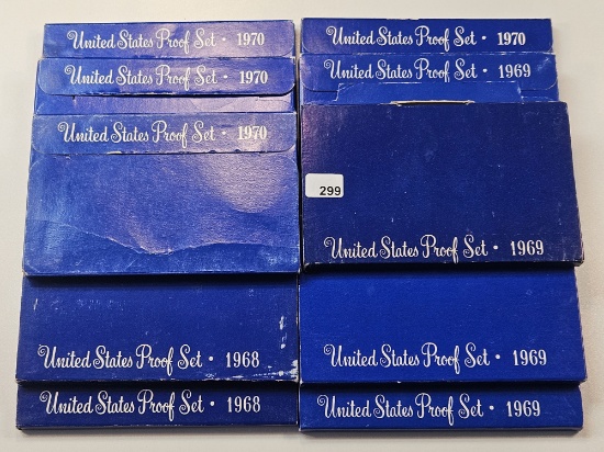 TEN US 40% Silver US Proof Sets