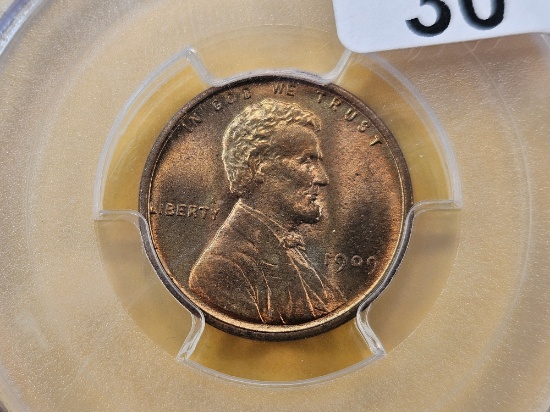 PCGS 1909 VDB Wheat Cent in Mint State 64 Red