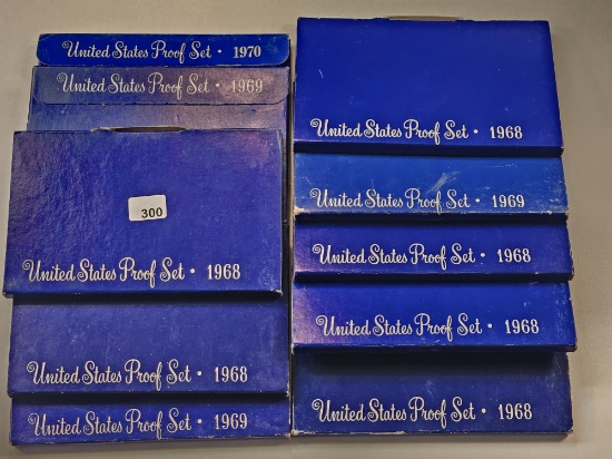 TEN US 40% Silver US Proof Sets