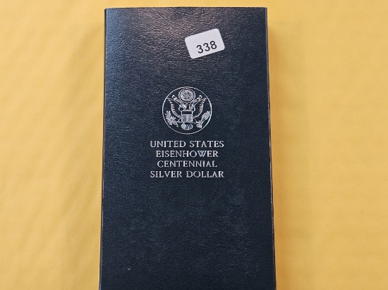 1990 Eisenhower Centennial Commemorative GEM Proof Silver Dollar
