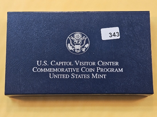 2001 Capitol Visitor Center Commemorative Proof Silver Dollar