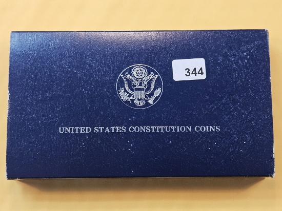 1987 US Constitution Commemorative Proof Silver Dollar