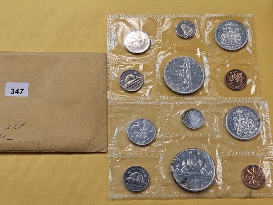 Two 1965 Canadian Mint Proof Silver Coin Sets