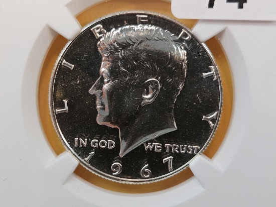 NGC 1967 Kennedy Silver Half Dollar in Mint State 66