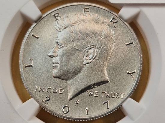 PERFECT! NGC 2017-S Kennedy Silver Half Dollar in SP-70 Enhanced Finish