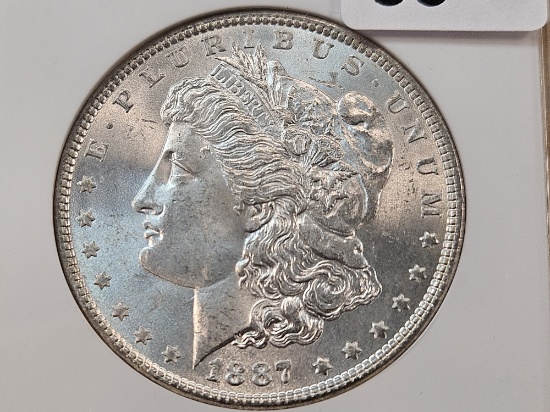 NGC 1887 Morgan Silver Dollar in Mint State 63