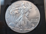 PERFECT! NGC 2017 American Silver Eagle in Mint State 70