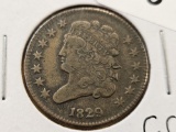 1829 Classic Head Half Cent