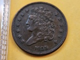 1835 Classic Head Half Cent in Extra Fine