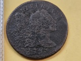 1795 Liberty Cap Large Cent in Fine- details