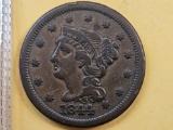 1844 Braided Hair Large Cent