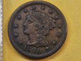 1848 Braided Hair Large Cent
