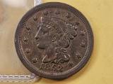 1852 Braided Hair Large Cent