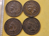 1900, 1903, 1905 and 1906 Indian Head Cents