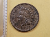 1888 Indian Head Cent in About Uncirculated Plus