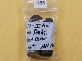Fifty-one Indian Head Cents, all 1800's Dates