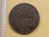 1870 Two Cent Piece