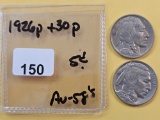 1926 and 1930 Buffalo Nickels