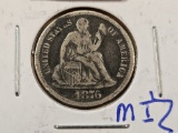 Better Date 1876-CC Seated Liberty Silver Dime